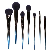 7 шт. женский набор для макияжа, мягкий градиентный набор кистей для макияжа, высококачественные кисти в форме рыбьего хвоста, волоконная головка для макияжа