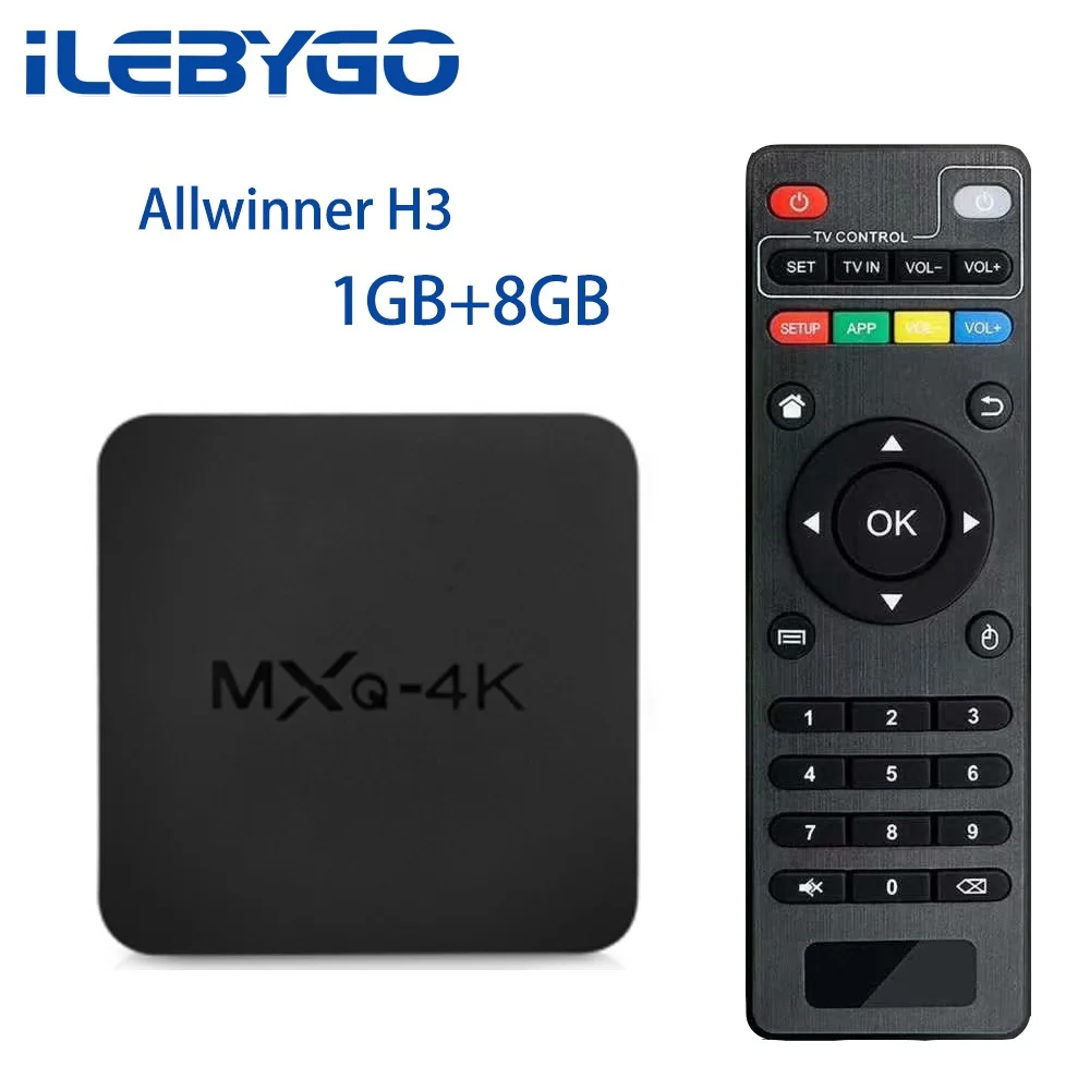 

iLebygo MXQ 4K Android 7.1 Smart TV Box 2.4GHz RK3229 1GB 8GB Allwinner H3 TV BOX Quad Core Amlogic S905W Media Player