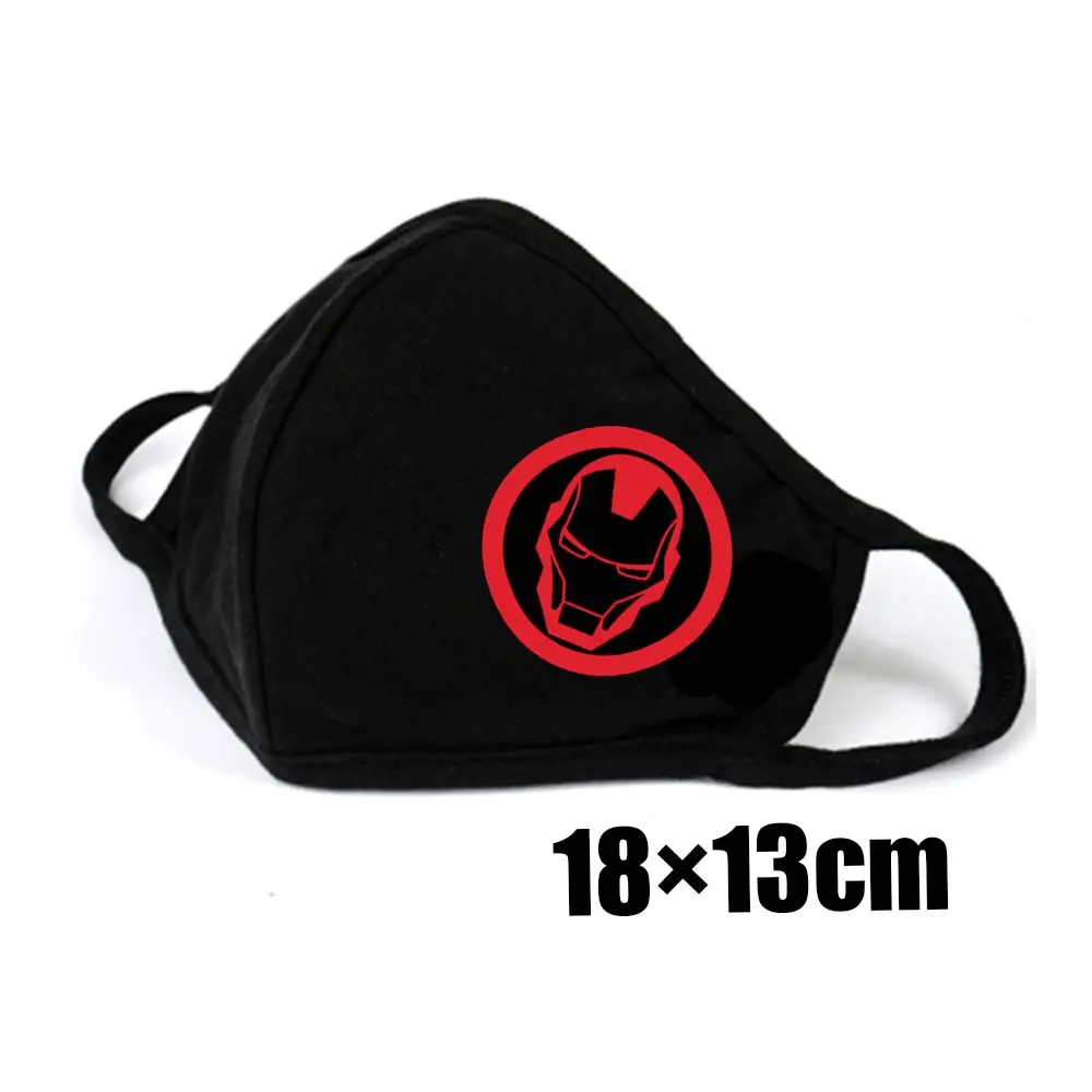 

Eshop Avengers Endgame Iron Man Anti-fog Dustproof Mask Trendy Anti-haze Anti Dust Mouth Face Men Casual Black Masks Gift