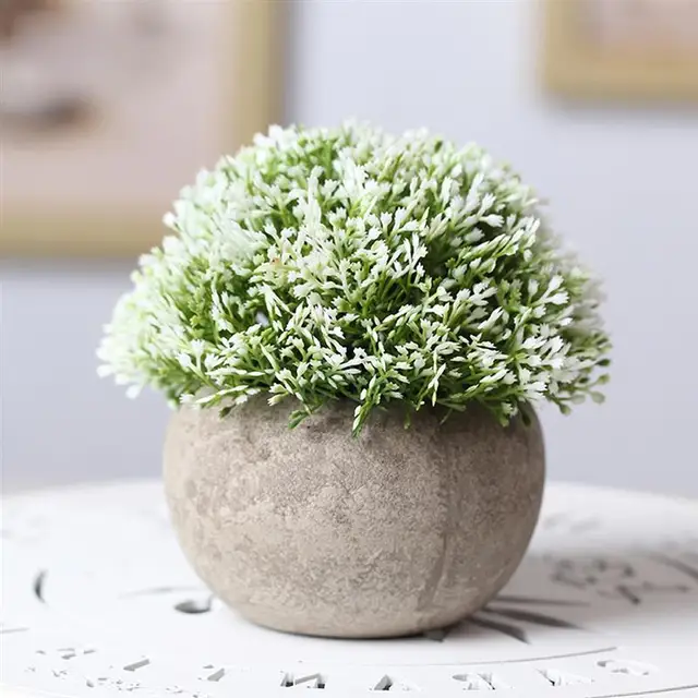 Artificial Plastic Potted Green Plant Artificial Plants Bedroom Departments Dining Room Entryway Living Room Rooms