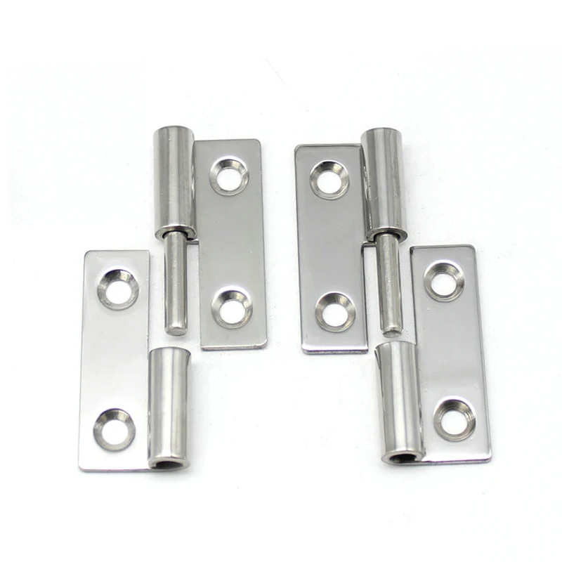 

Mirror Polishing Detachable Hinges 50X38X2MM Industrial Test Box Distribution Box 304 Stainless Steel Door Hinge 4pcs