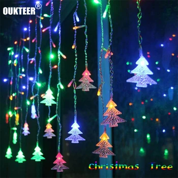 

Christmas LED Icicle Curtain String Lights 4.5M 96Leds Indoor LED Garlands Fairy Lights for Home Wedding Party Decorative