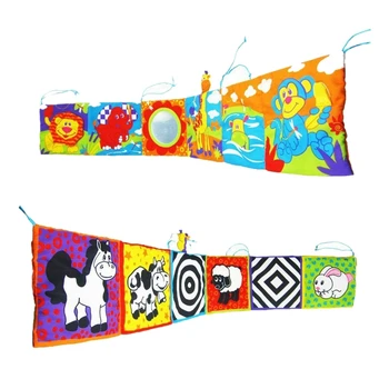 

Baby Toys Crib Bumpers,Cloth Books,Rattles,Around The Multi-PressColor Bed Bumper Children'S Toys