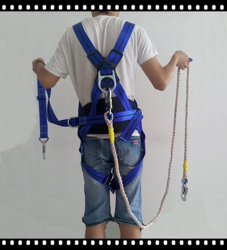 Climbing Gear Utility TONGXU Safety Harness Climbing Tree Strap with Carabiners