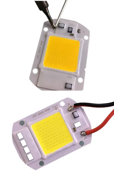 LED COB IC 50 Вт Красный Синий Зеленый Желтый Розовый AC 220 В нм Smart драйвер высокой