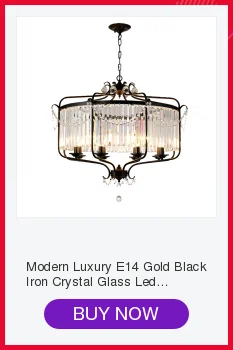 Modern Vintage Design Crystal E14 Ancient Gold Led Chandelier Lighting Fixtures for Home Loft Staircase Living Room Bedroom Lamp