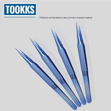 Прецизионный пинцет из титанового сплава, 0,15 ММ, кромка, точный выбор отпечатков пальцев, пинцет с прямой изгибом для ремонта iPhone