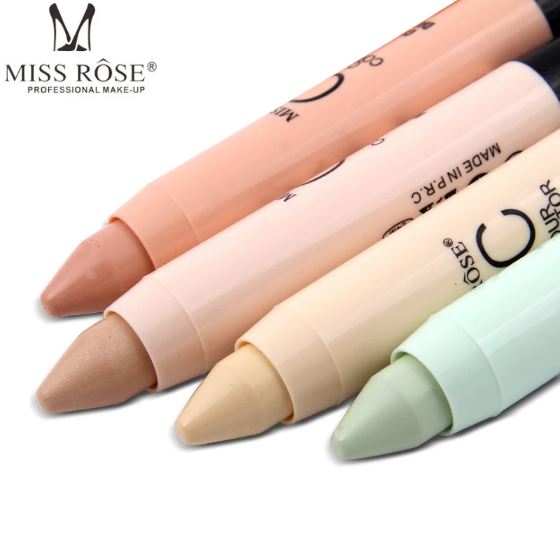 

Miss Rose green concealer makeup pencil A141 corrects dark spot under eye circles redness highlight face beauty cosmetics
