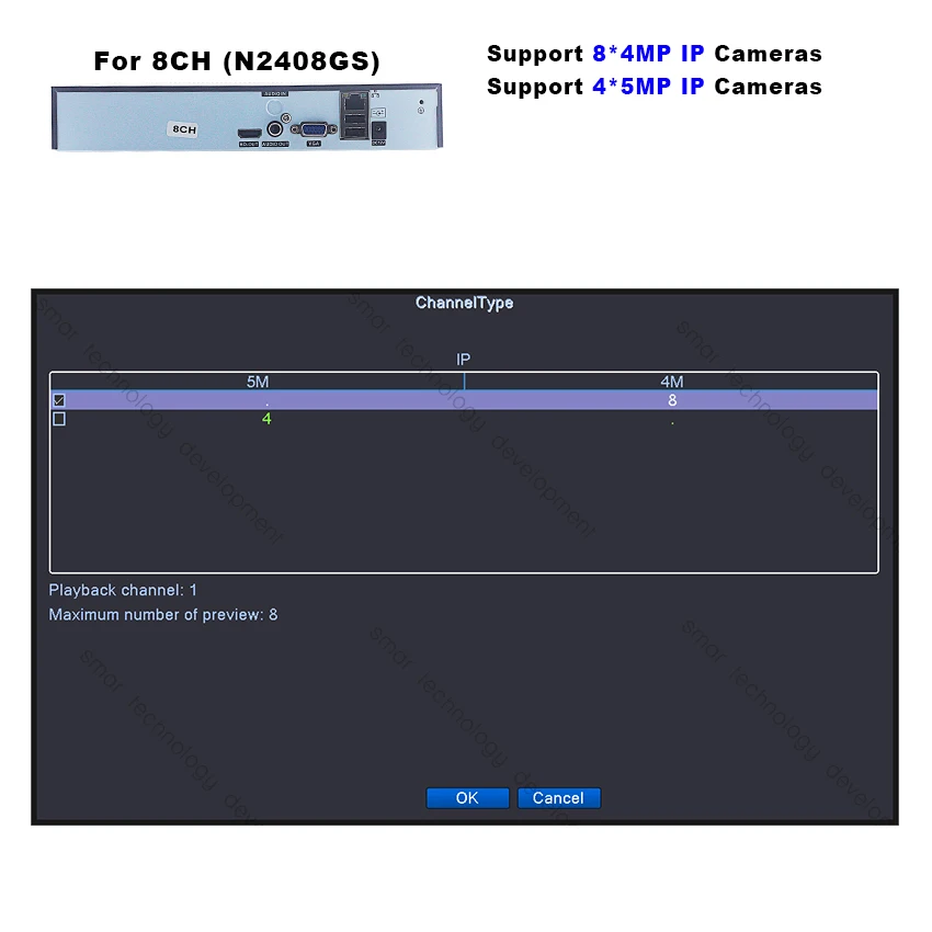  H.265 16CH 5MP CCTV NVR 8 Channel 4MP Network Video Recorder Onvif 2.3 for 5MP 4MP 1080P IP Camera  - 32372929566