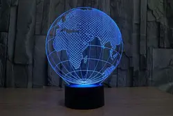 Держатель лампы Portalampada ночник красочный 3D свет лампа база освещение светящаяся лампа база RGB пульт дистанционного управления