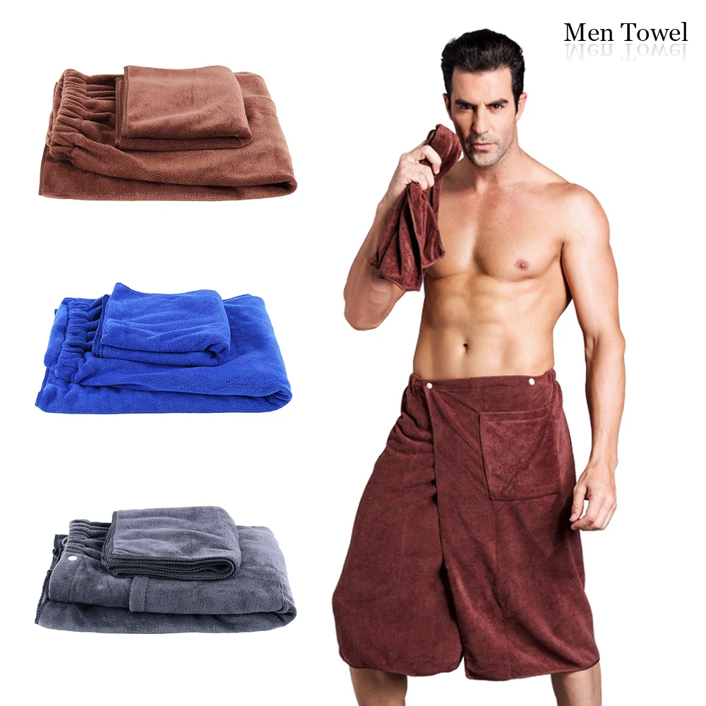 Microfiber Bath Towel for Adults Thick Men Sport Beach Towel Bathroom Outdoor Travel microfibra ...