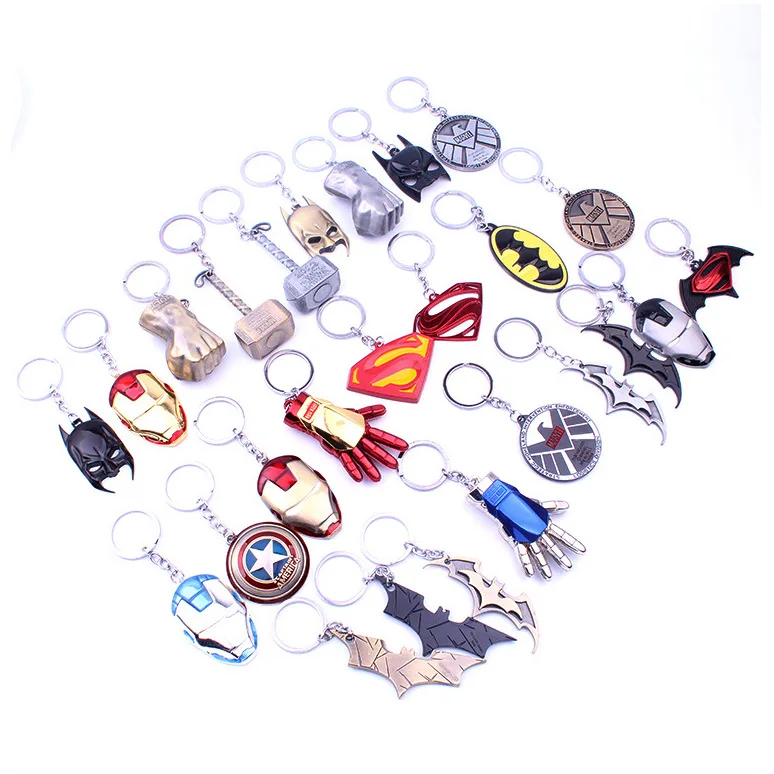 Thor Hammer Брелок с героями Marvel SuperHeroe The Avengers Подвеска Брелоки буквами брелок Porte Clef