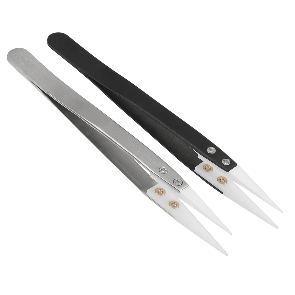 DIYWORK-Ceramic-Tips-Tweezers-Anti-static-Straight-Aimed-Tweezers-Stainless-Steel-Handle-High-Temperature-Resistant-Precision (1)