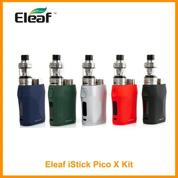 

Original Eleaf iStick Pico X Kit With 2ml MELO 4 Tank 75W max Wattage 0.15ohm EC-M Coil Electronic Cigarette