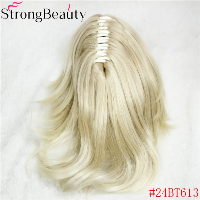 Сильный Красота 12 дюйм(ов) Синтетических Короткие вьющиеся хвост клип в наращивание волос с когтями клип