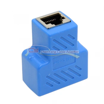 

CY 2pcs STP UTP Cat6 RJ45 8P8C Plug To Dual RJ45 Splitter Network Ethernet Switcher Adapter