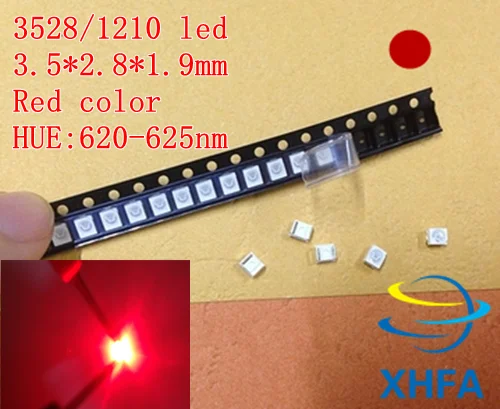 2000 шт. 3528/1210 Красный Smd Plcc-2 ультраяркие светоизлучающие диоды светодиод 2015