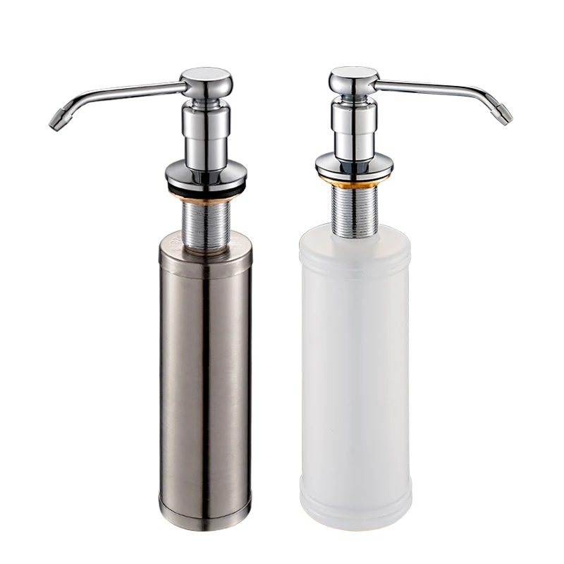 BAKALA Cheaper Stainless Steel Liquid Soap Dispenser Kitchen Sink Soap Box Chrome Finished 123