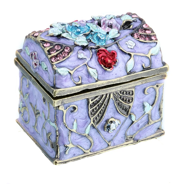 1 5inch Women Metal Vintage Music Box Wedding Trinket Ring 1 5inch Women Metal Vintage Music Box Wedding Trinket Ring Jewelry Storage