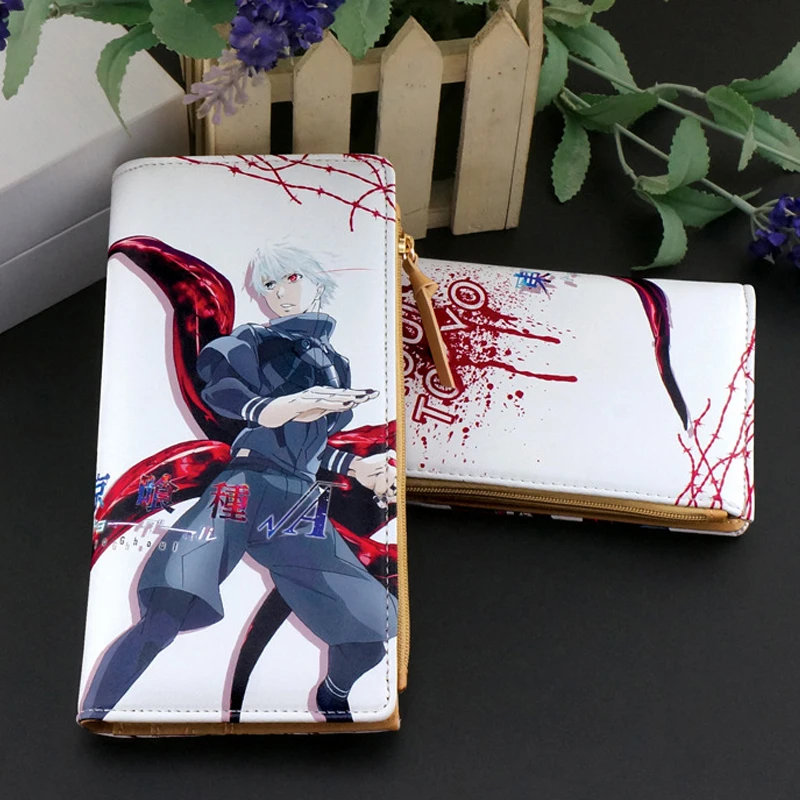 Японский Аниме Tokyo Ghoul бумажник из искусственной кожи модный бренд Ken Kaneki косплей