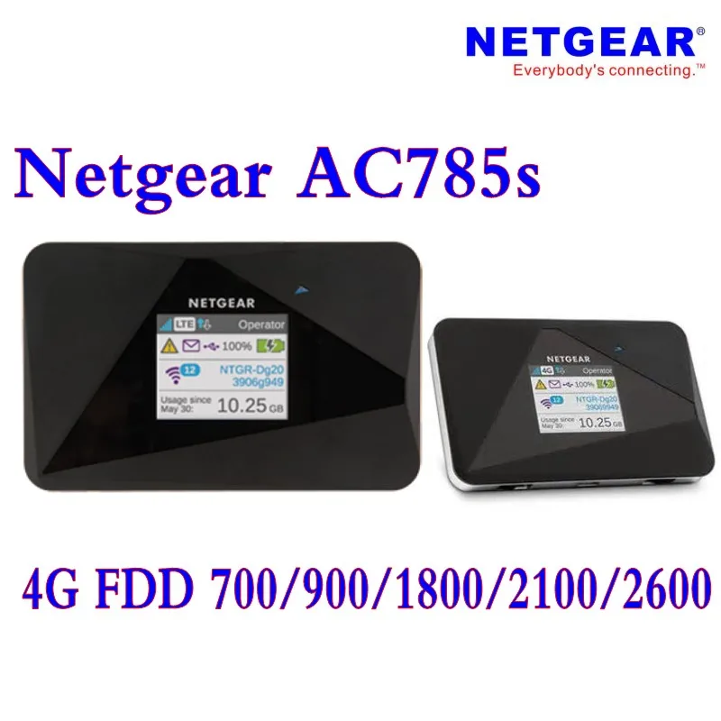 Разблокированный Netgear AirCard 785S(AC785S) LTE мобильный точка доступа двухдиапазонный Wi-Fi 2,4 ГГц/5 ГГц 4G FDD 700/850/1900/2600/AWS(1700/2100) МГц