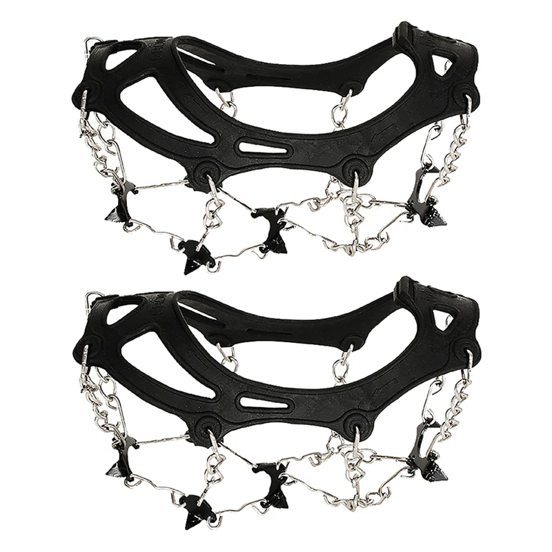 

Ice Cleats For Women Men, 19 Snow Spikes Ice Crampons For Walking, Jogging, Climbing And Hiking
