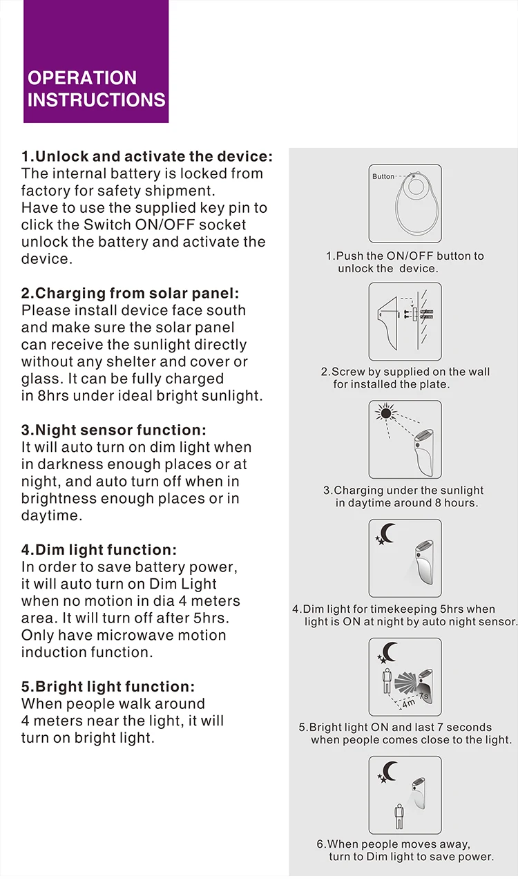 Solar Microwave Induction Wall Lamp_10