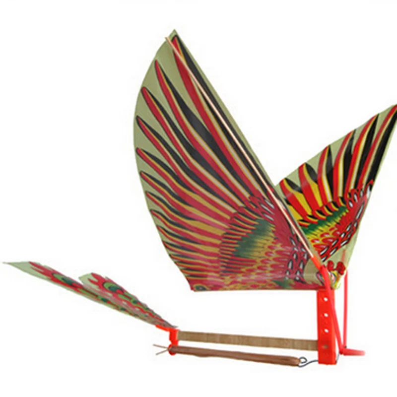 Creative Rubber Band Power Baby Kids Adults Handmade DIY Bionic Air Plane Ornithopter Birds Models Science Kite Toys Gifts