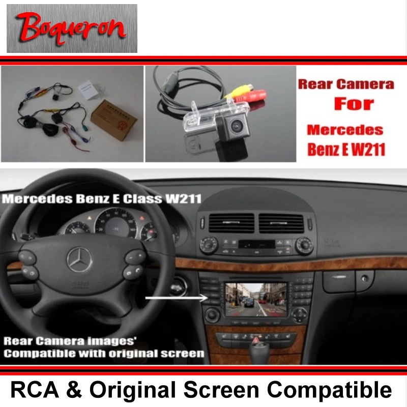 

For Mercedes Benz E W211 E280 E300 E320 E55 E63 / Car Rear View Back Up Reverse Camera Sets / RCA & Original Screen Compatible