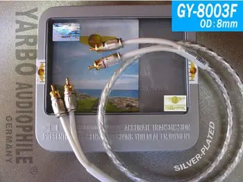 

GERMAN YARBO CD Interconnect Audio Pre-Amplifier CABLE GY-8003F Silver Plated