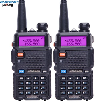

2Pcs BaoFeng UV-5R Walkie Talkie VHF/UHF136-174Mhz&400-520Mhz Dual Band Two way radio Baofeng Handheld UV5R Portable Ham Radio