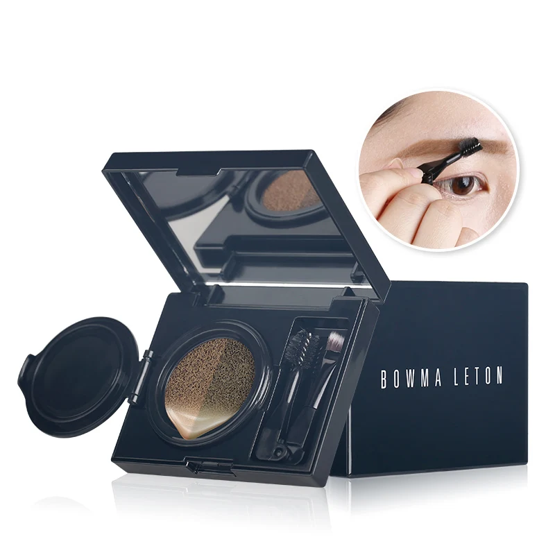 2 Color Brand Eyeshadow Cake Makeup Waterproof Eyebrow