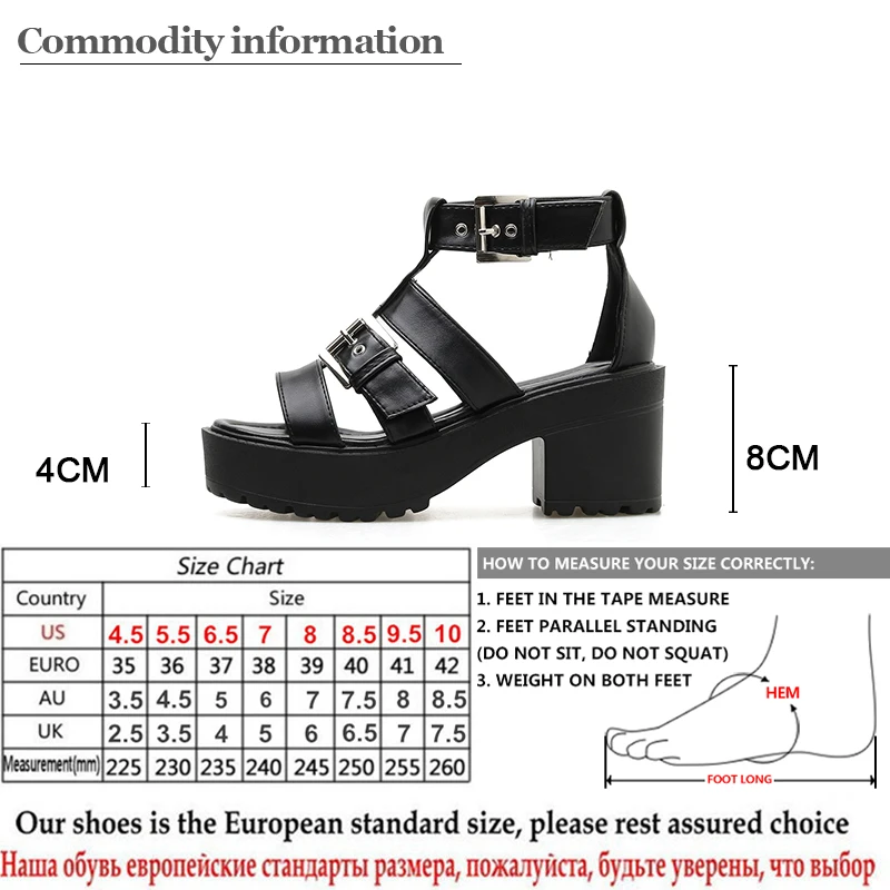 Gdgydh/женские летние сандалии-гладиаторы на высоком каблуке с открытым носком; обувь на высоком квадратном каблуке с пряжкой; Женская Удобная обувь с ремешком на щиколотке; скидка