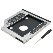 Алюминиевый SATA III 2nd HDD Caddy 9,5 мм 2," SSD корпус HDD корпус для Dell E5400 E6400 E6410 E6500 E6510 M4400 M4500 DVD-ROM