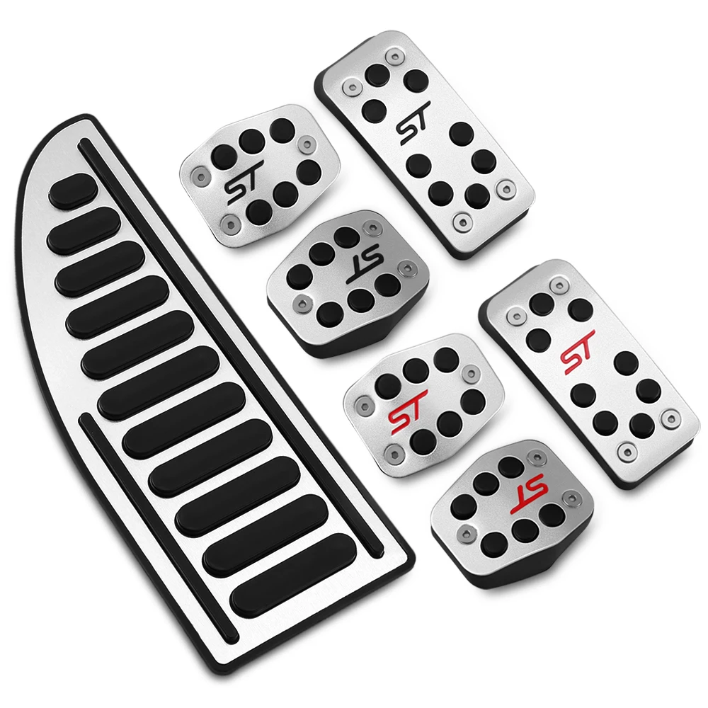 

Stainless Steel Car Pedal Covers Pedals Set for Ford Focus 2 3 4 MK2 MK3 MK4 Kuga Escape RS ST 2005 - 2017 Accessories