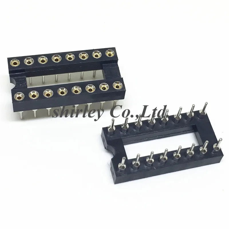 10 шт. DIP-16 круглый IC Разъем 16 PIN P круглое отверстие DIP адаптер припоя Тип новый