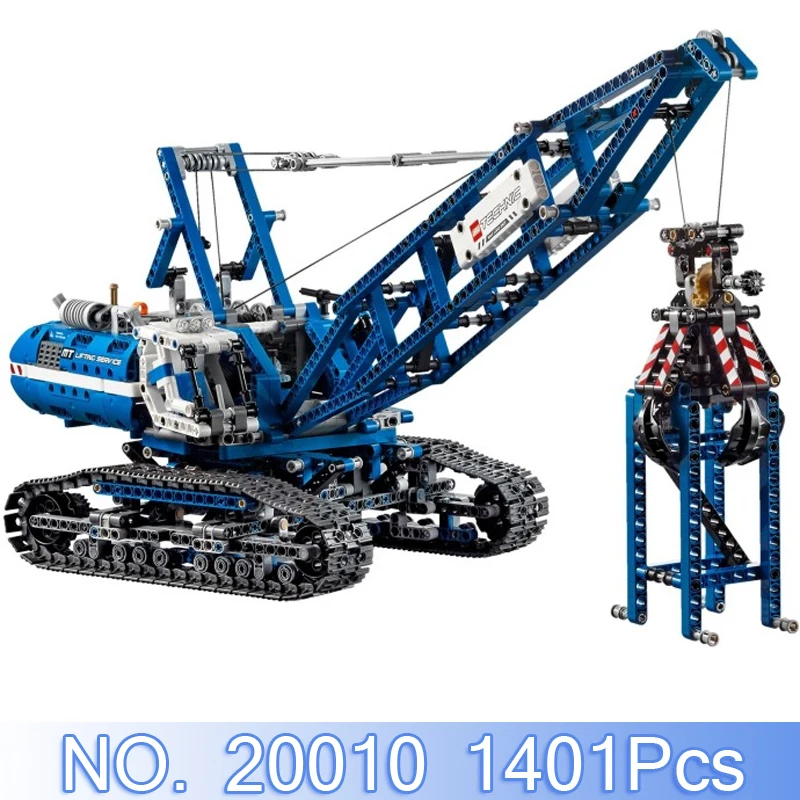 

Lepin 20010 Technic Figures 1401Pcs Crawler Crane Building Blocks Bricks Set Educational Kid Toy Model Kit Compatible With 42042