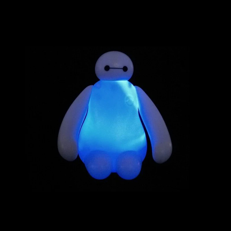 Большой Герой 6 мультфильм BayMax светодиодный ночник белая Милая настольная лампа украшение спальни удивительный подарок для детей