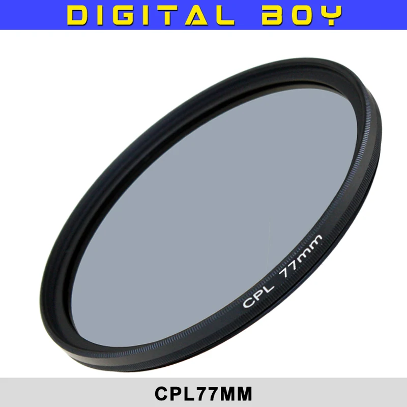 77mm Circular Polarizing CPL C PL Filter Lens 77mm for Canon Nikon 24