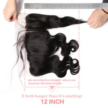 Ali Queen 13x6 Pre Plucked Hair Line Lace Frontal Brazilian Virgin Hair Body Wave Natural Color Closure Swiss Lace Free Shipping