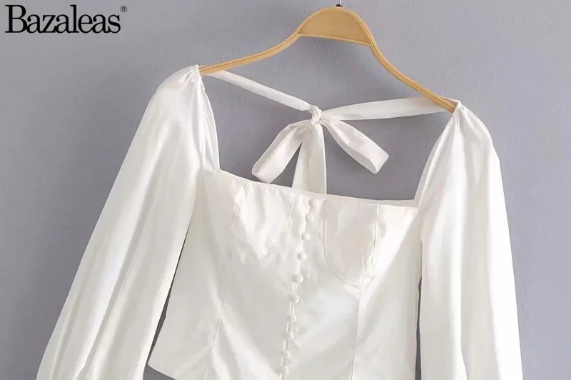 Женские тонкие blusas camisa feminina с бантом белая блузка на пуговицах|Блузки| |