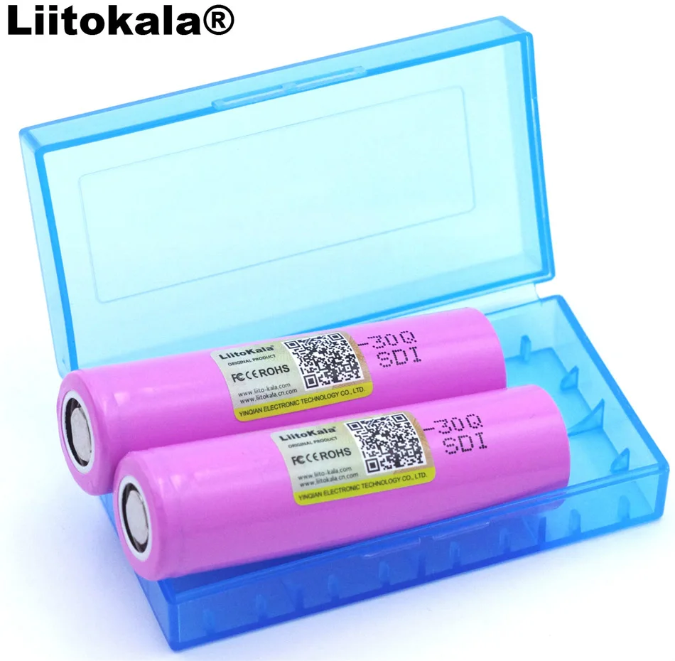 2 шт. Liitokala для новых INR18650 30Q 18650 3000 мАч литиевая батарея для электронной сигареты батареи + коробка для хранения