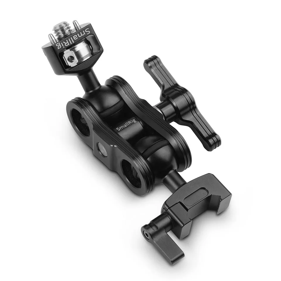  SmallRig Magic Arm With Double Ballheads ( Arri locating Pins and NATO Clamp) To Mount Camera Cage/