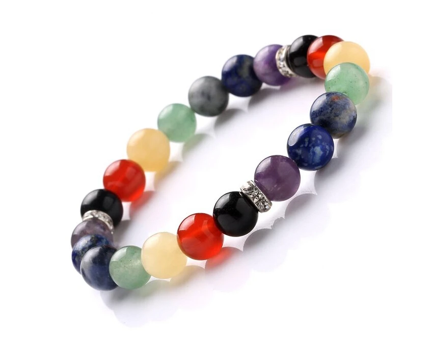 Buy 7 Chakra Balancing Bracelet Stretch Handmade 8mm
