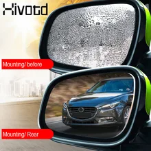 Hivotd for Peugeot 307 206 3008 208 407 207 508 Car mirror Window Clear Film Anti Dazzle Rearview Mirror car sticker Accessories