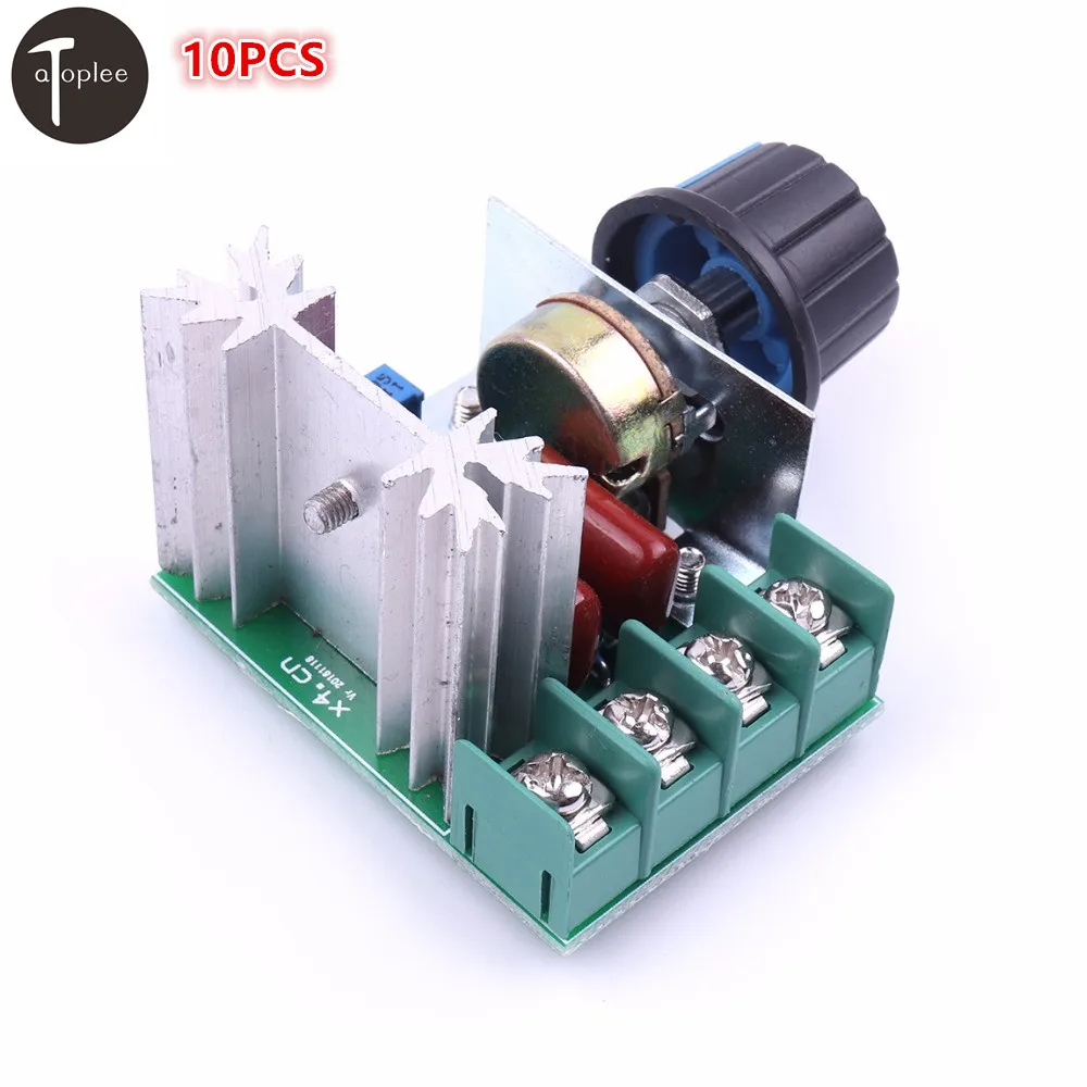

10PCS PWM 2000W AC Stepper Motor Speed Controller 50-220V CNC Adjustable Motor Speed Controller Voltage Regulator
