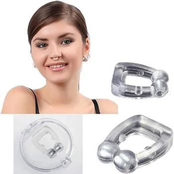 

1pcs Silicone Magnetic Anti Snore Stop Snoring Nose Clip Sleep Tray Sleeping Aid Apnea Guard Night Device with Case Night Tray