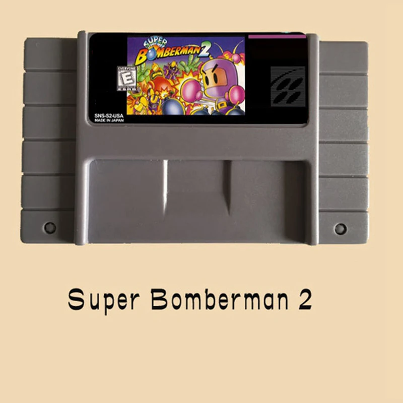 

Super Bomberman 2 USA Version 16 bit Big Gray Game Card For NTSC Game Player