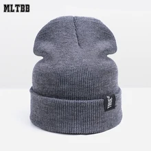 MLTBB модные зимние шляпы для женщин и мужчин вязаная шапка женская хлопковая шапка Кепка мужские Skullies Beanies унисекс эластичная вязаная шапка
