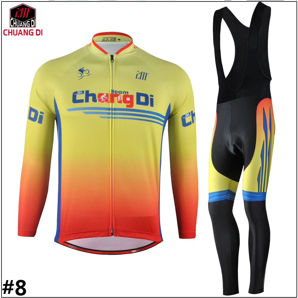 ZM chuangdi Pro Team Riding Jersey одежда с длинными рукавами спортивный велосипед для мужчин MTB Фитнес Одежда для велоспорта Ropa Ciclismo